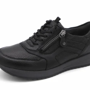 131-99-011 Dames Veterschoenen  Comfort Waldlaufer 752002-206-001 Zwart Wijdte H (2705)