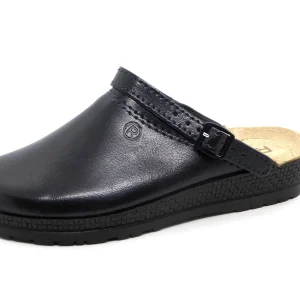 181-79-001 Dames Pantoffel-Muilen Leer Rohde 1440-56 Donkerblauw  (654)