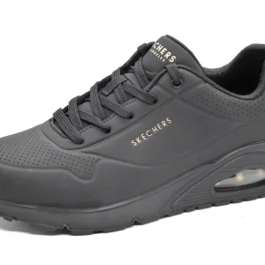 132-99-004 Dames Veterschoenen  Sportief Skechers Uno Stand on Air 73690 BBK Zwart  (1758)