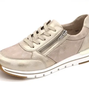 133-15-014 Dames Veterschoenen  Sneaker Remonte R6700-61 Middenbeige Wijdte G (2597)