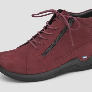 172-35-002 Dames Hoge Schoenen Boot Plat Wolky Why 0660611-553 Middenrood  (3390)