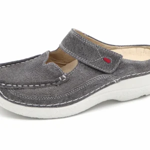 181-85-006 Dames Pantoffel-Muilen Leer Wolky Roll Slipper 0622793-270 Middengrijs  (2563)