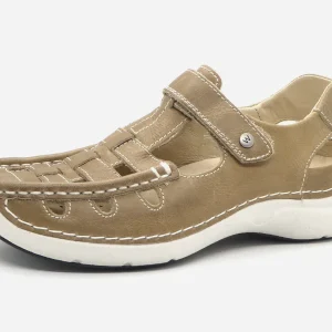 112-19-001 Dames Bandschoenen Sportief Wolky Rolling Sun 0720435-390 Donkerbeige  (2372)