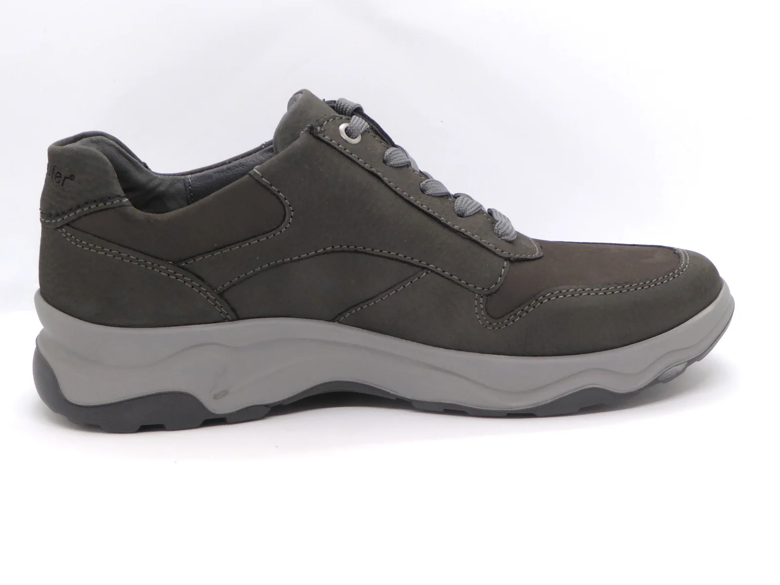 231-89-001 Heren Veterschoenen Comfort Waldlaufer 718006-407-052 Donkergrijs Wijdte H (2335) - Afbeelding 3